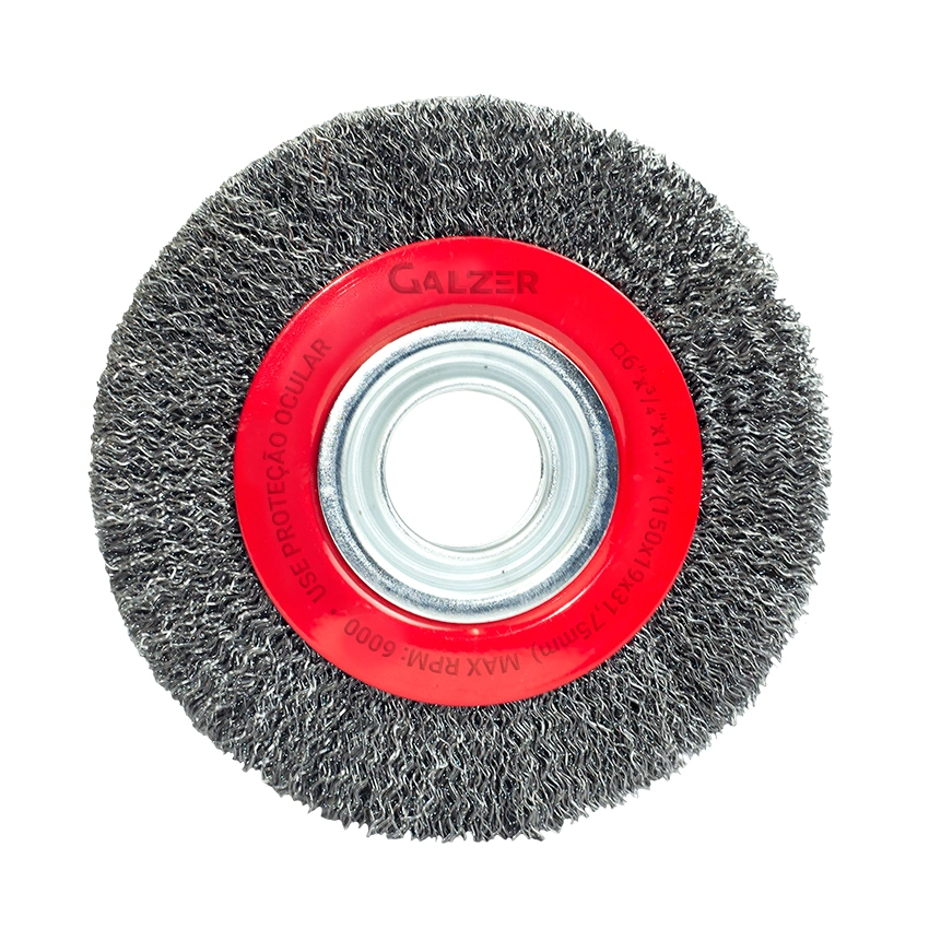 Escova de Aço Circular Ondulada 6"