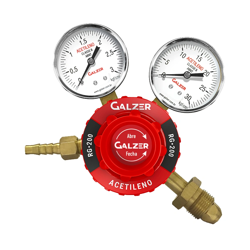 Regulador de Pressão para Cilindro de Acetileno RG-200