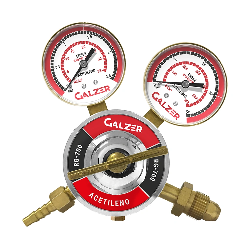 Regulador de Pressão para Cilindro de Acetileno RG-700